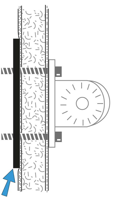 217004 Verstärkungsplatte für Montage von ProClip-Gerätehalter mit AMPS Lochbild (4mm) 2