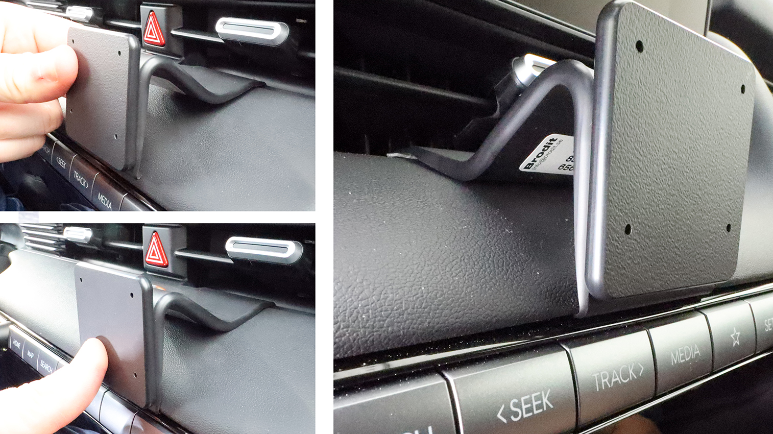 856249 Brodit ProClip plus AMPS Hyundai Ioniq 5 2025-2026 Armaturenbrett Handy Navi 6