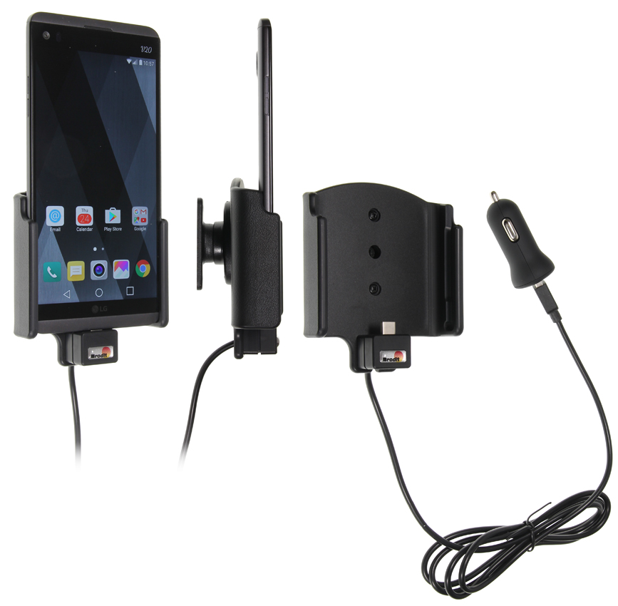 521928 Aktiv Halterung mit USB-Kabel und Zigg-Adapter - LG V20 1