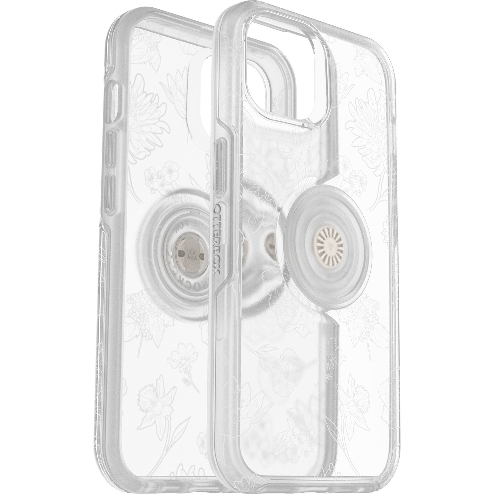 77-89695 Otter+Pop Symmetry Clear Apple iPhone 14 Plus - Flower Of The Month 1