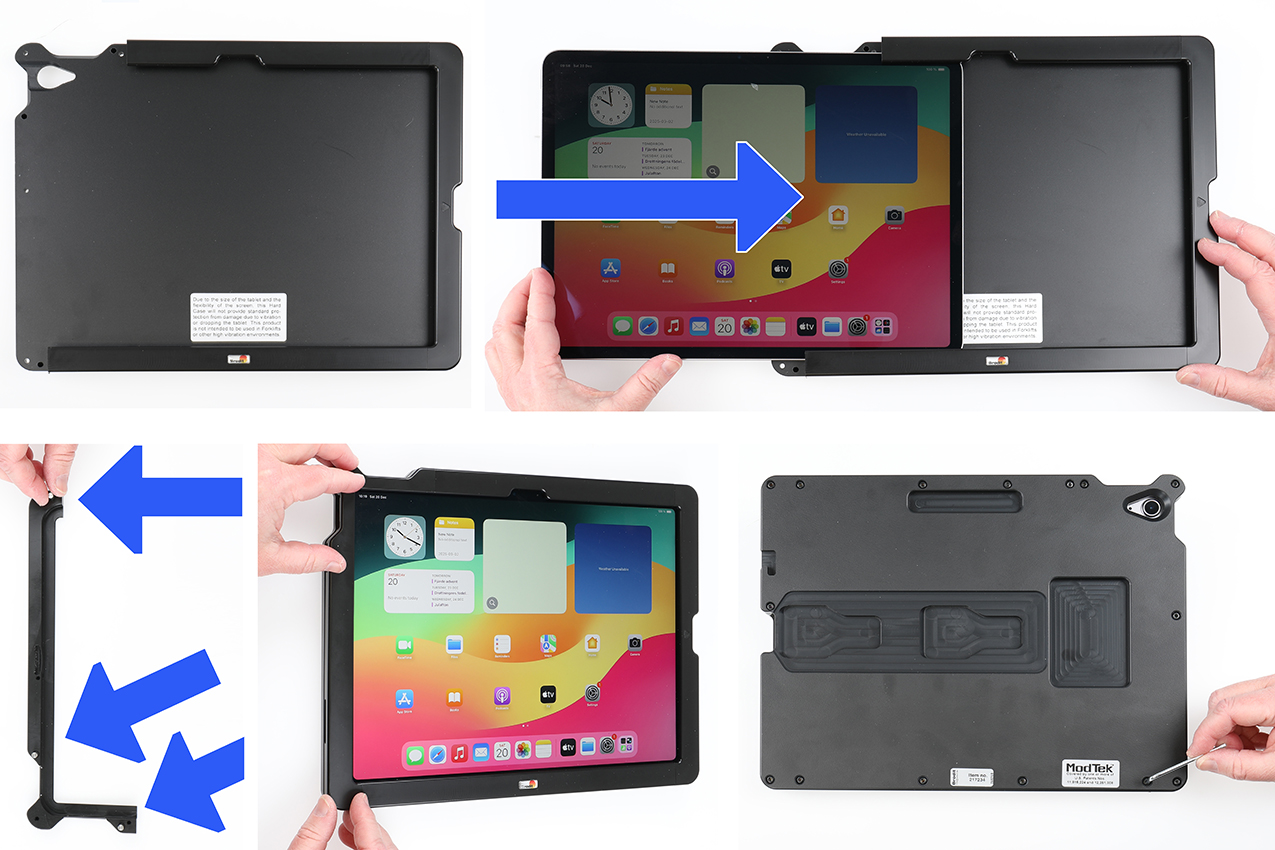 217234 Brodit ModTek Hard Case für Apple iPad Air 13 2025 M3 (A3268, A2371) 2