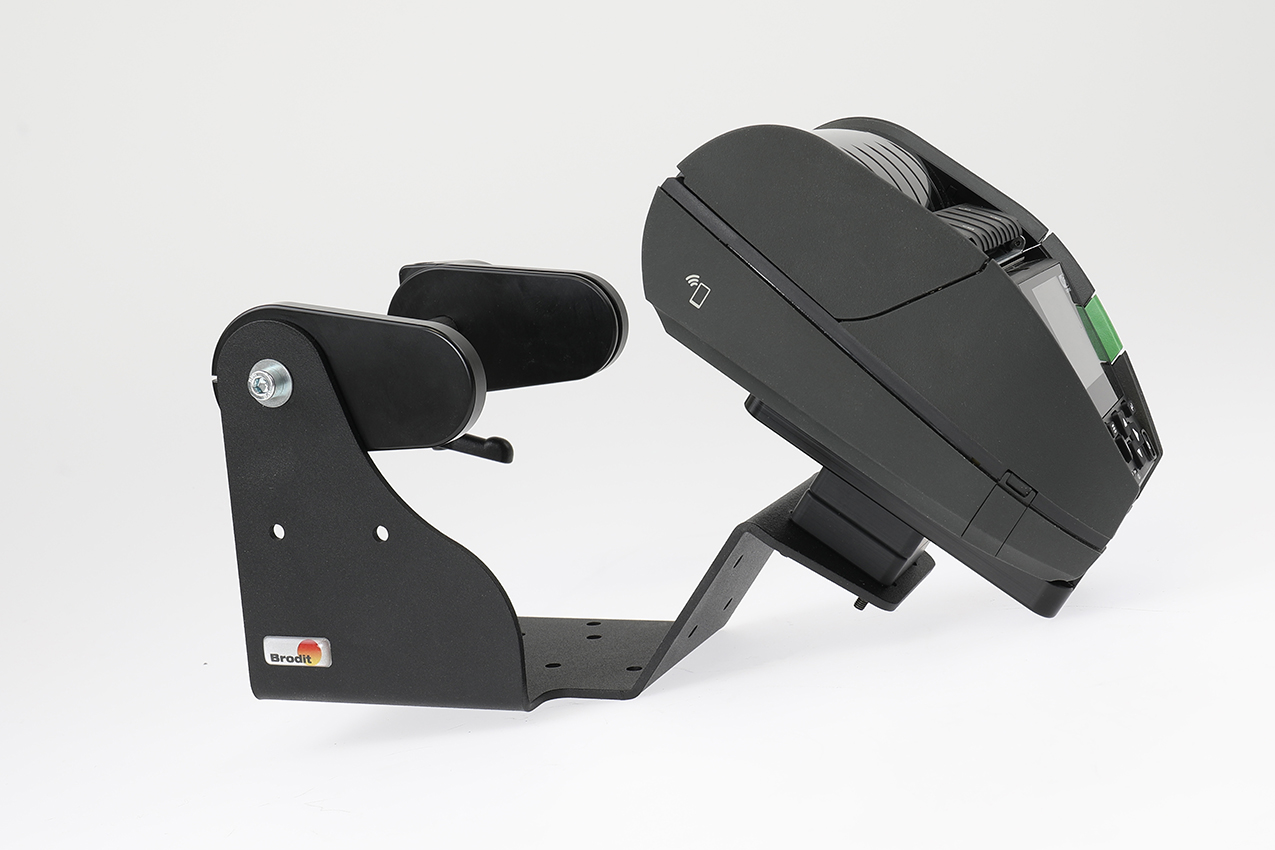 217116 Brodit Druckerhalterung mit Etikettenrollenhalter für TSC Alpha 40L und 30L 3