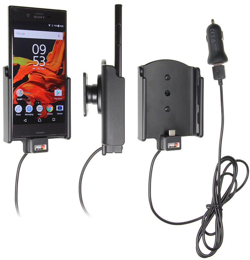 521933 Aktiv Halterung mit USB-Kabel und Zigg-Adapter - Sony Xperia XZ 1