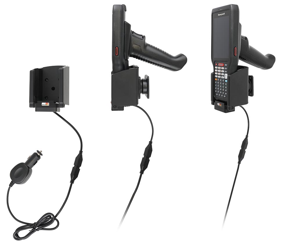 712447 Brodit Aktiv-Halterung für Honeywell CK62, Pogo-Pins, Zigarettenanzünder-Adapter 2