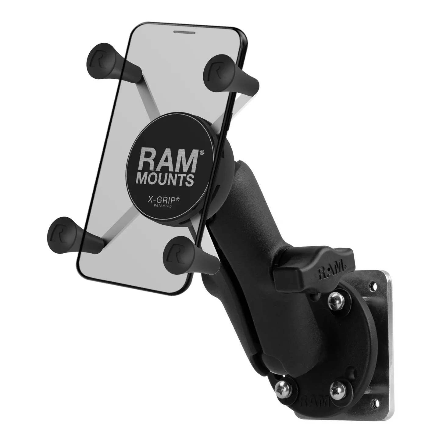 RAM-B-138-UN7-225B2U small X-Grip Schraubhalterung - Stahlgegenplatte, Round Base, B medium 0