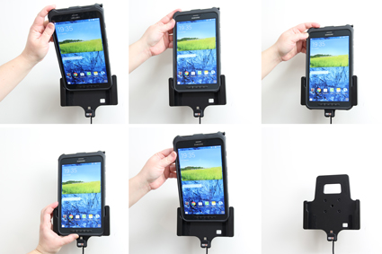 512676 Aktiv Halterung mit Zigarettenanzünder-Stecker - Samsung Galaxy Tab Active 80 SM-T365 7