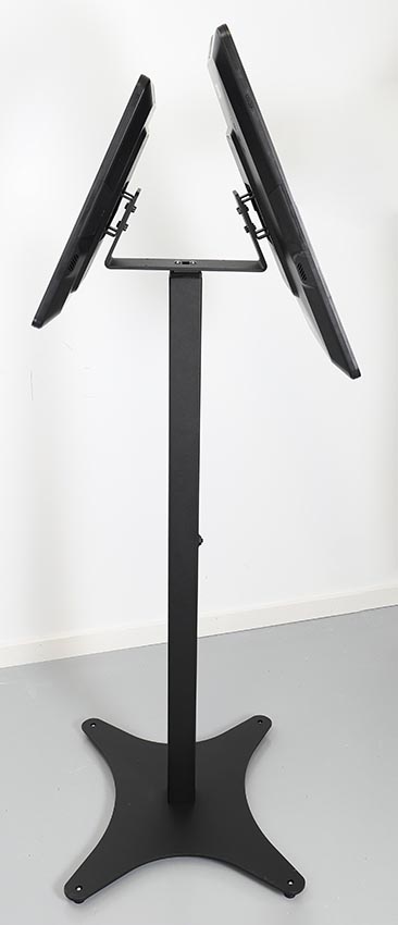 217212 Brodit doppelte Montageplatte, winkelig - für Monitore & Tablets, Modul 14
