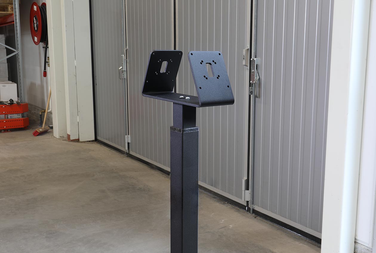 217212 Brodit doppelte Montageplatte, winkelig - für Monitore & Tablets, Modul 16
