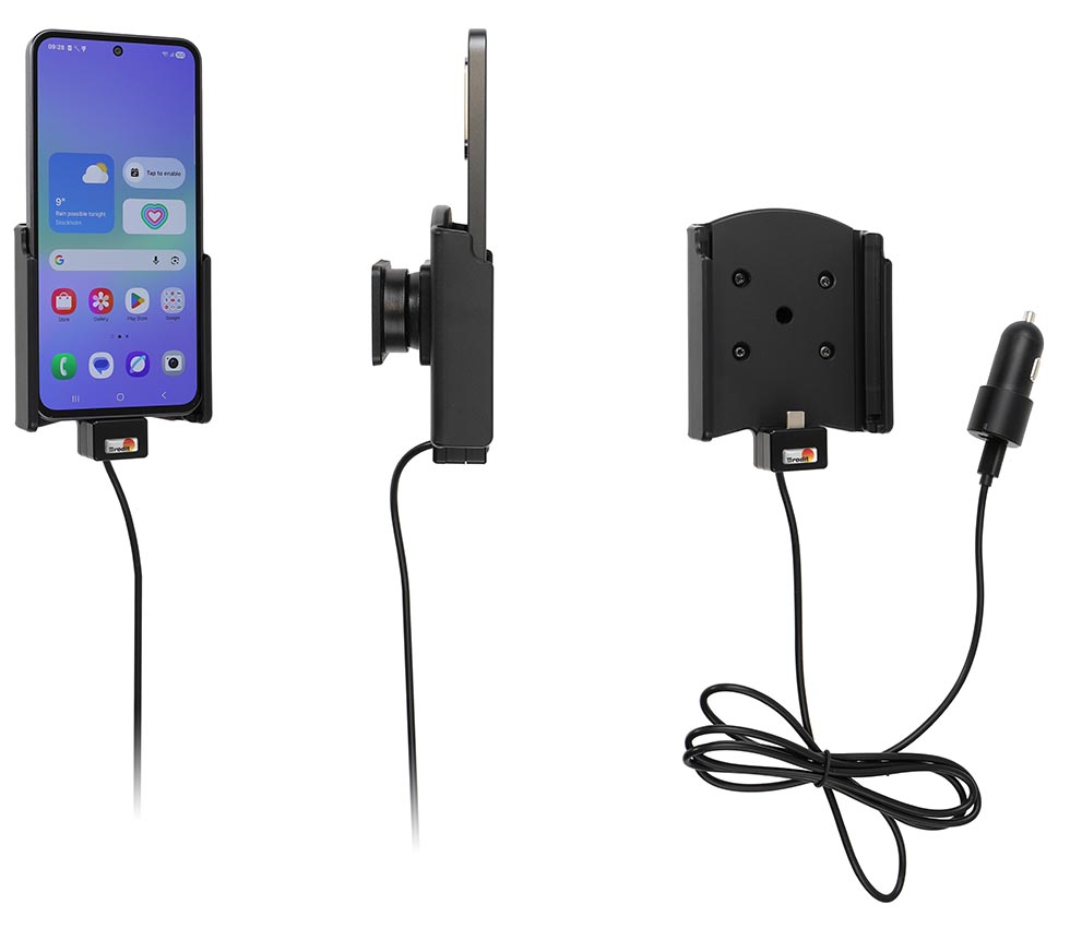 721459 Aktiv Halterung für Samsung Galaxy A36 - USB-C-Kabel, Zig.-Adapter 0