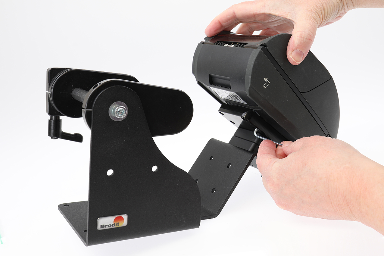 217116 Brodit Druckerhalterung mit Etikettenrollenhalter für TSC Alpha 40L und 30L 6