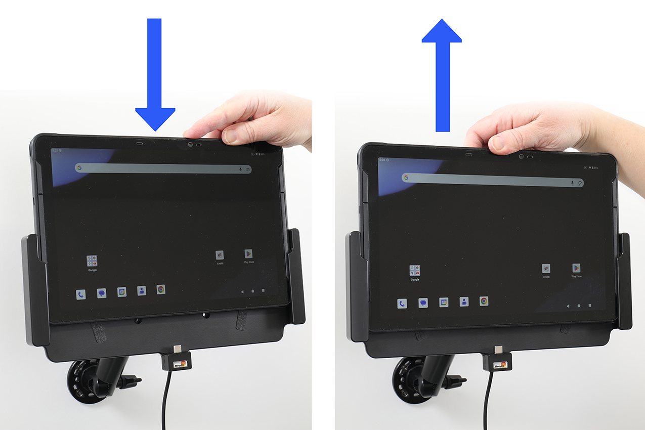 727474 Aktiv Halterung für Point Mobile TR54 - Festeinbau, 2 x USB-A, 1 x USB-C 4