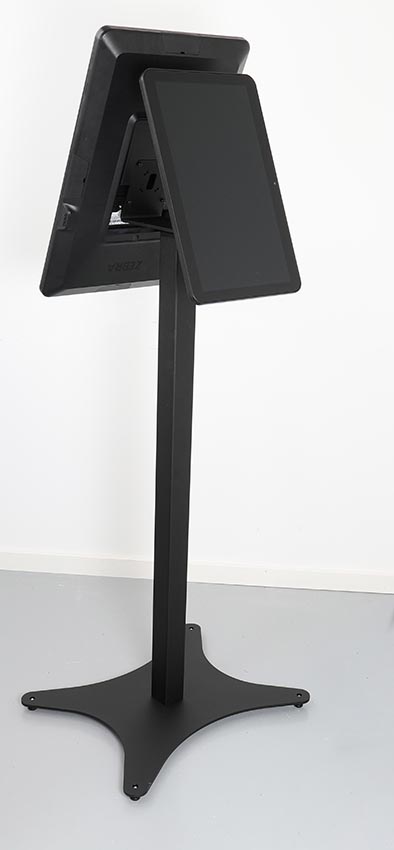 217212 Brodit doppelte Montageplatte, winkelig - für Monitore & Tablets, Modul 8