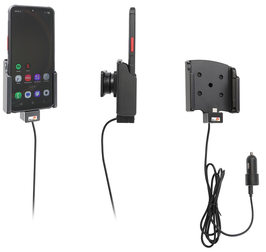 721443 Brodit Aktiv Halterung Samsung Galaxy XCover 7 Pro - USB-C-Kabel, Zig.-Adapter 0