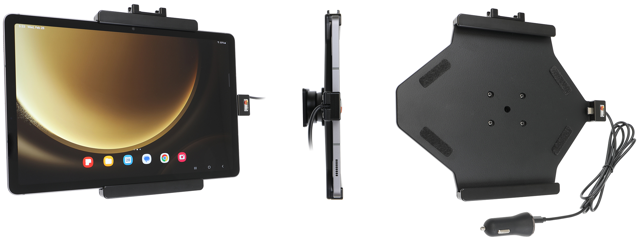 721384 Aktiv Halterung mit USB-Kabel und Zigg-Adapter - Samsung Galaxy Tab S9 0
