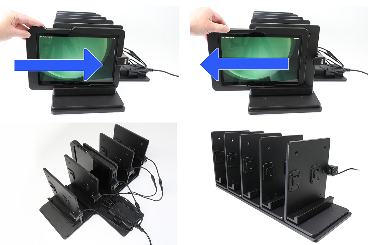 217110 Brodit ModTek Tischladestation - 5 Wege USB-C 300W für ModTek Case mit US-Kabel 4