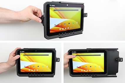 216466 Halterung für Zebra ET60/ET65 Android-Version, Feder-Verschluss, USB-C 3.1 3