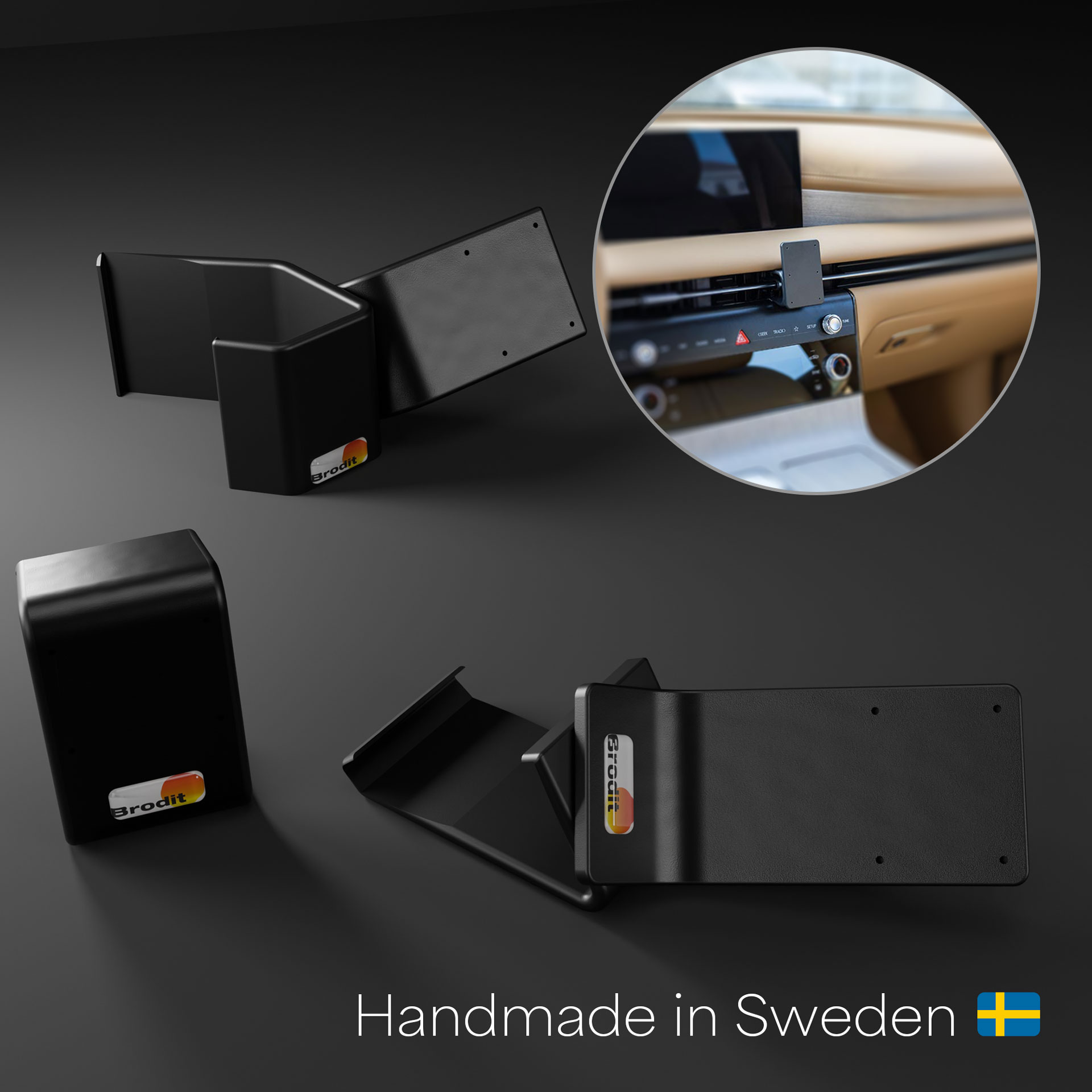 856168 Brodit ProClip für Genesis G80 - Baujahr 25-26, Armaturenbrett Mitte Fahrerseite 0