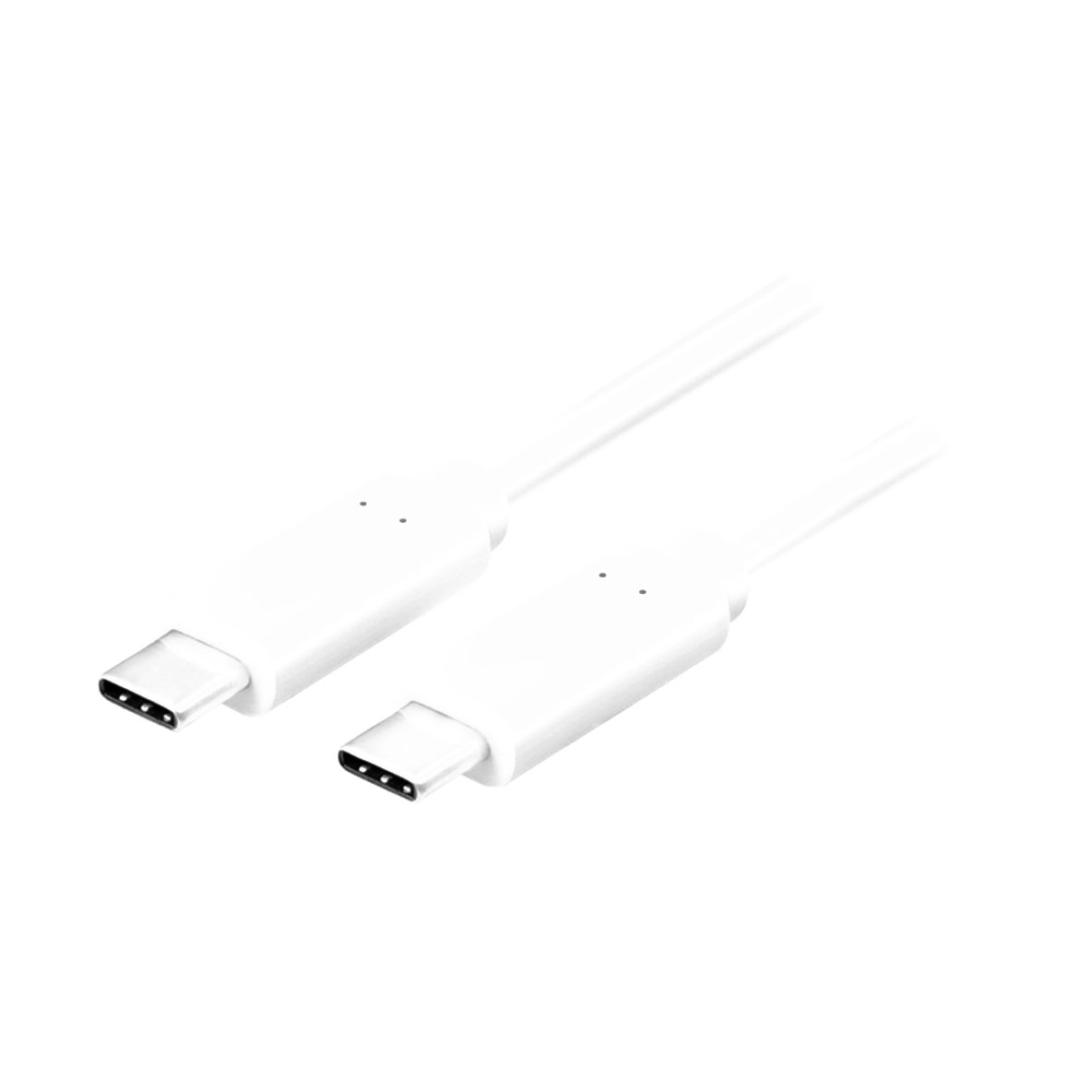 CU0130 USB 3.2 Gen2 Type-C Kabel, C/M zu C/M, E-mark, PD, 4K/60 Hz, weiß, 0,5 m 0