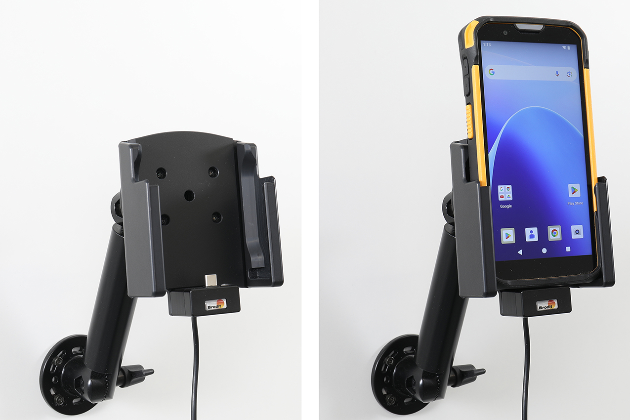 727438 Brodit Aktiv-Halterung für CipherLab RS38 - Festeinbau, USB-C 6