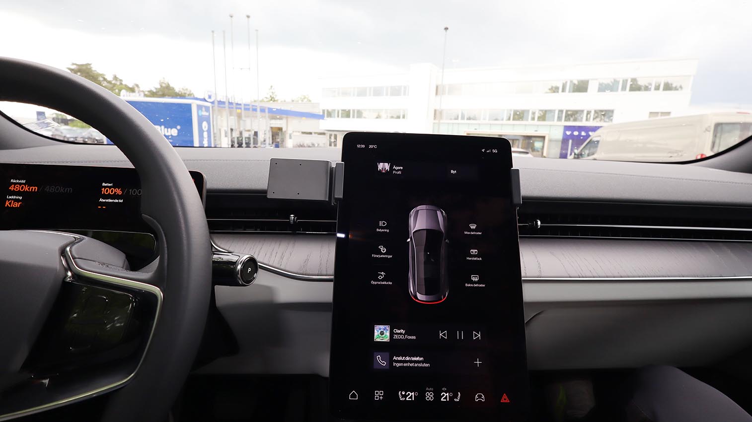 856219 Brodit ProClip für Polestar 3 - Baujahre 2024-2026, Armaturenbrett Mitte 9