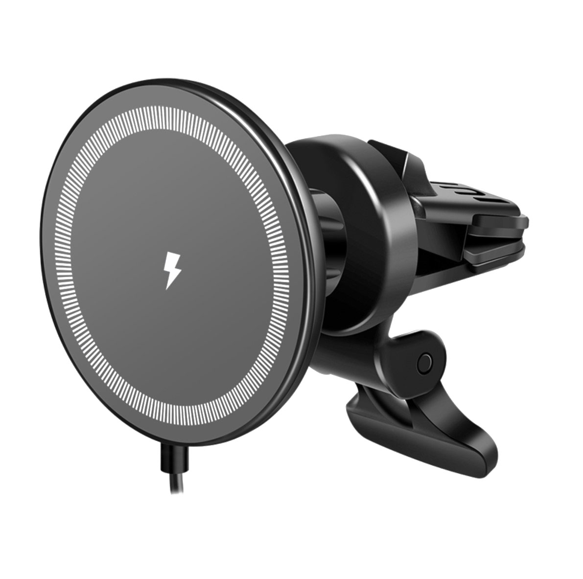 PA0333 Magnetische Kfz-Smartphonehalterung mit Ladefunktion, rund 1