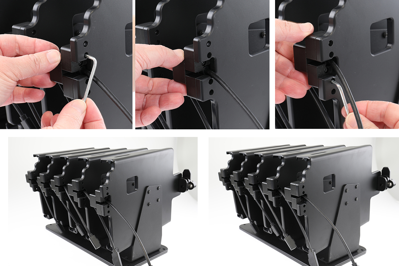 217140 Brodit 5 Wege-Tischladestation für Zebra ET60, ET65 - Windows u. Android, USB-C 5