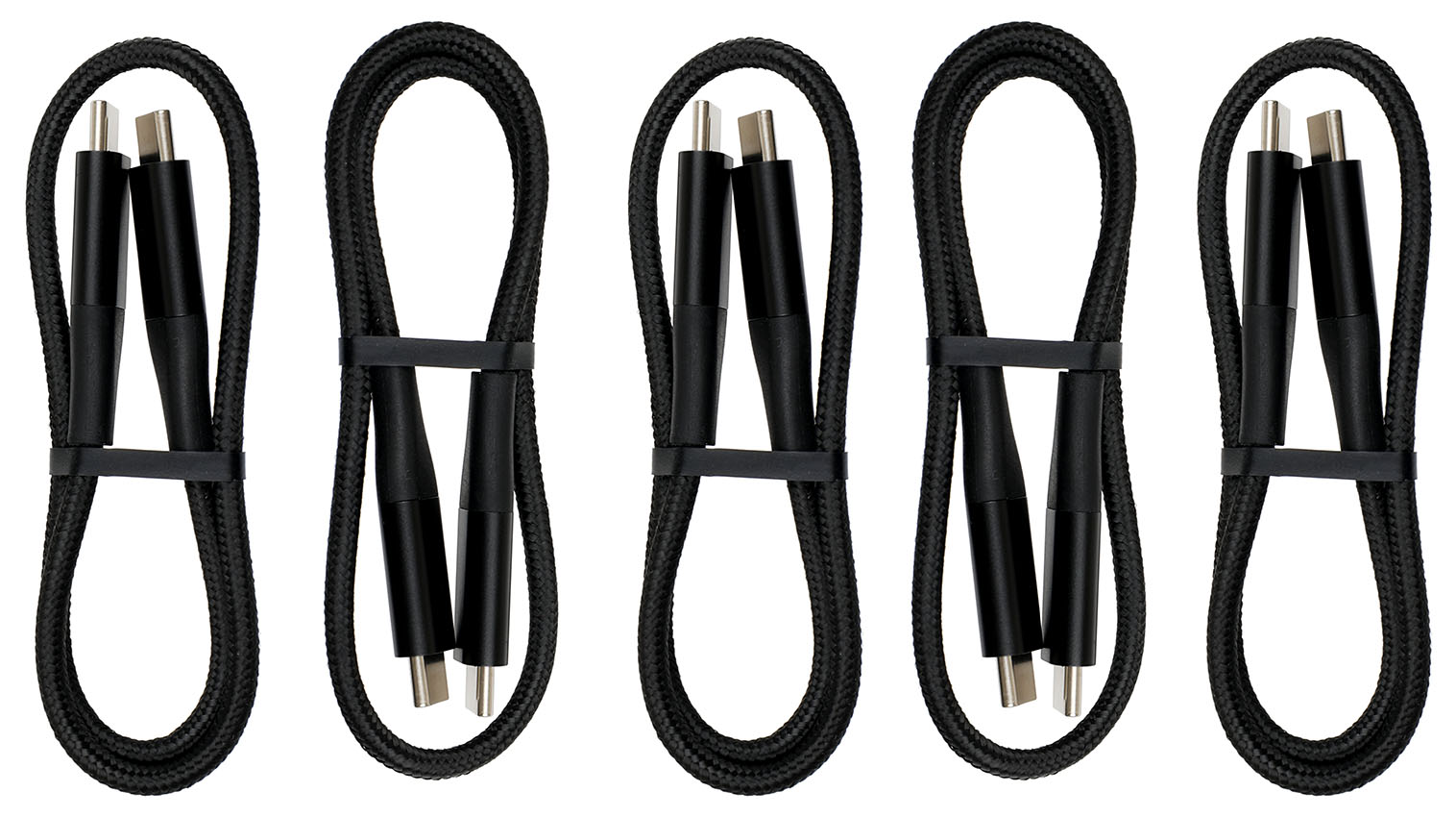 Brodit Kabelset 5er USB Typ C 300 mm, 300 Watt Schnelllade-Lösung