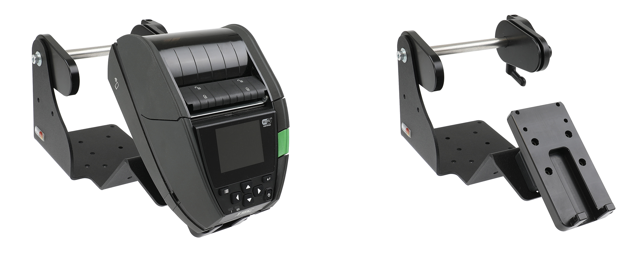 217116 Brodit Druckerhalterung mit Etikettenrollenhalter für TSC Alpha 40L und 30L 0