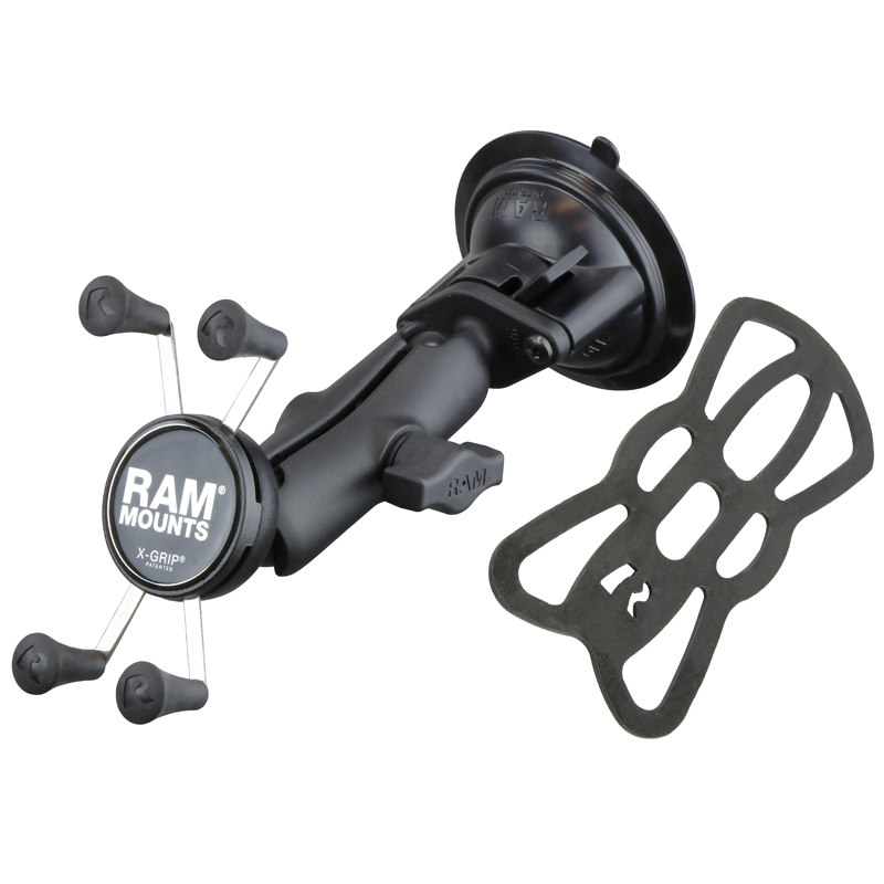 RAM-B-166-UN7U Small X-Grip Universalhalteklammer - Twist-Lock Saugnapfbasis, Socket Arm mittel 2