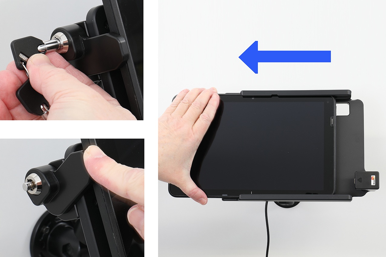735467 Modul Upgrade Aktiv Halterung für Zebra ET401 10" - abschließbar, USB-C-Kabel 4