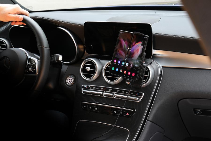721327 Aktiv Halterung mit USB-Kabel und Zigg-Adapter - Samsung Galaxy Z Fold4 5G 6