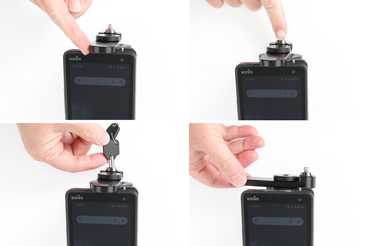 217200 Brodit Stützsystem mit Schloss für Smartphonehalterung mit Kugelgelenk (42x50mm) 6