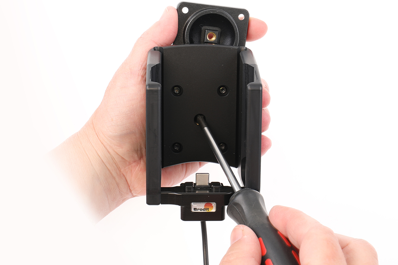 721446 Brodit Aktiv-Halter für Honeywell CK62 - USB-C-Kabel, Zigarettenanzünder-Adapter 4