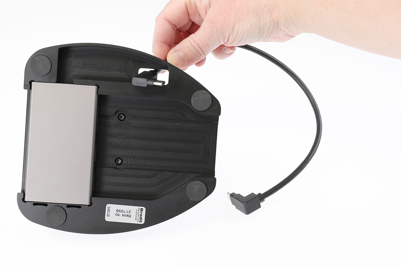 217099 Brodit Tischständer mit Uni Hub USB-C 8 in 1 für Smartphone, PDAs, u.m. 4