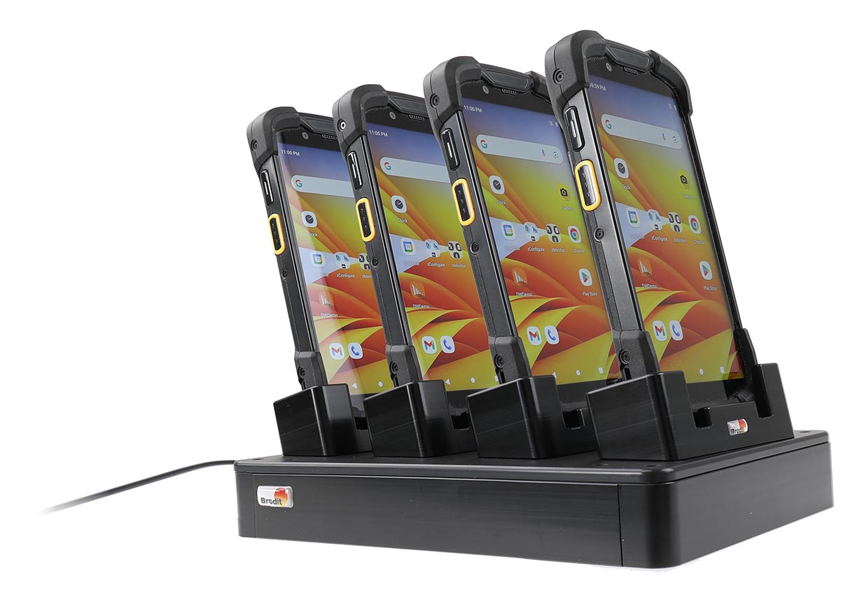 217091 Brodit Multi-Tischladestation für Zebra TC78 u. TC73 - 4 verschiedene Ladekabel 1