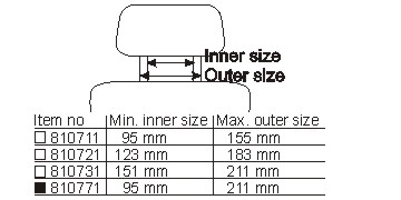 810771 Kopfstützen-Befestigung VESA 2